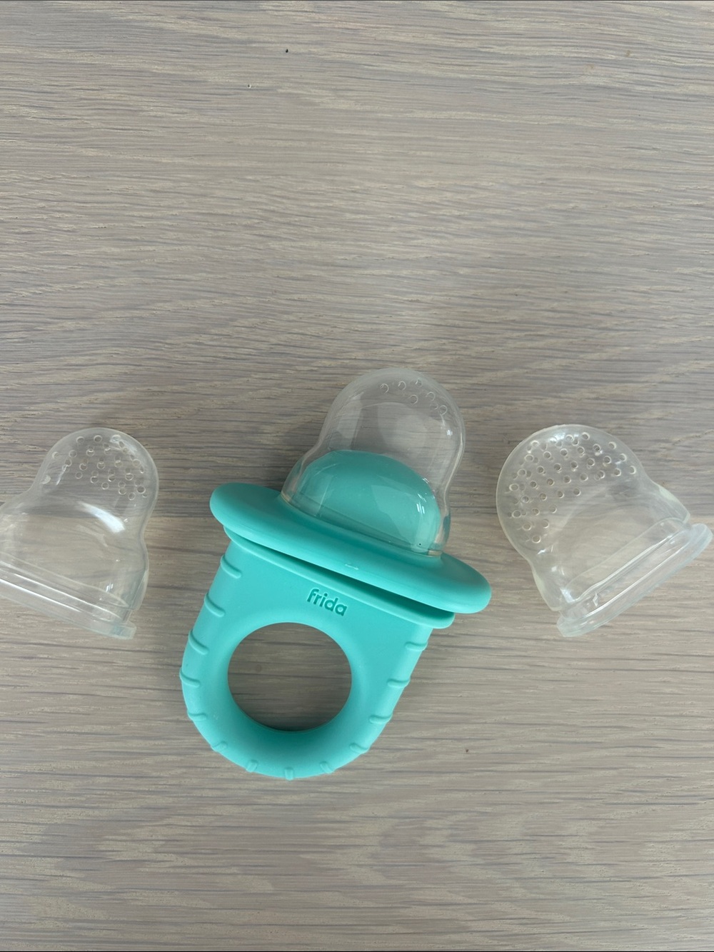 Frida Teal Baby Food Feeder Pacifier - Teal - washed never used